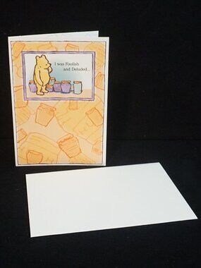 Hallmark Card Disney Classic Winnie the Pooh Greeting Card Apology Sorry